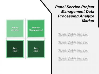 Panel service project management data processing analyze market
