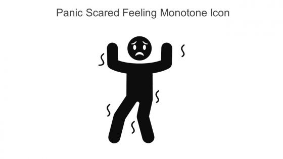 Panic Scared Feeling Monotone Icon In Powerpoint Pptx Png And Editable Eps Format
