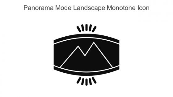 Panorama Mode Landscape Monotone Icon In Powerpoint Pptx Png And Editable Eps Format