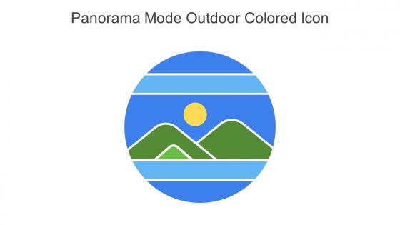Panorama Mode Outdoor Colored Icon In Powerpoint Pptx Png And Editable Eps Format
