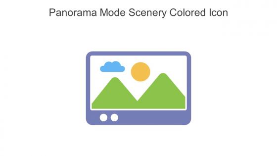 Panorama Mode Scenery Colored Icon In Powerpoint Pptx Png And Editable Eps Format