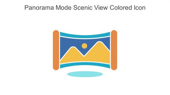 Panorama Mode Scenic View Colored Icon In Powerpoint Pptx Png And Editable Eps Format
