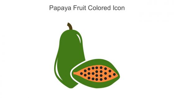 Papaya Fruit Colored Icon In Powerpoint Pptx Png And Editable Eps Format