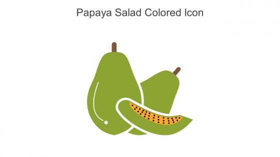 Papaya Salad Colored Icon In Powerpoint Pptx Png And Editable Eps Format