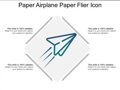 Paper airplane paper flier icon