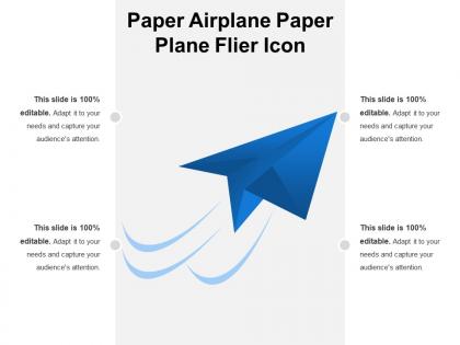 Paper airplane paper plane flier icon