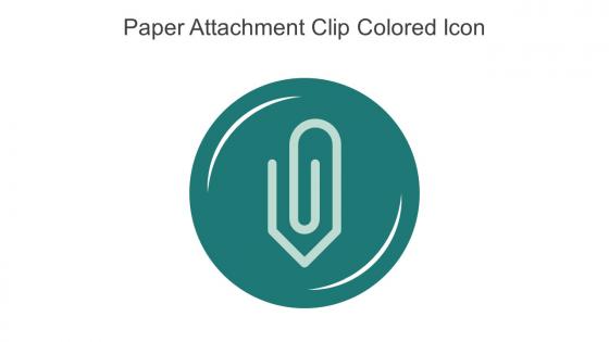 Paper Attachment Clip Colored Icon In Powerpoint Pptx Png And Editable Eps Format