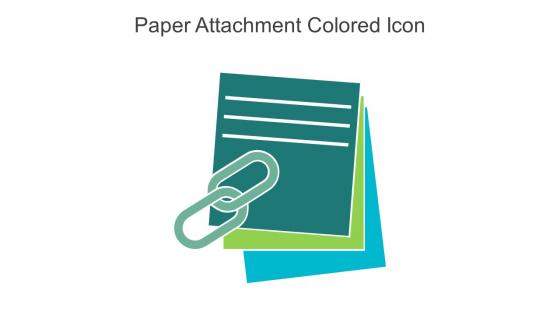 Paper Attachment Colored Icon In Powerpoint Pptx Png And Editable Eps Format