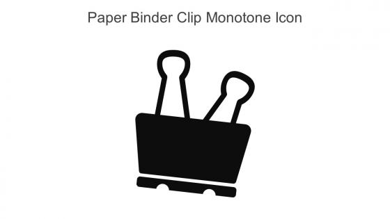 Paper Binder Clip Monotone Icon In Powerpoint Pptx Png And Editable Eps Format