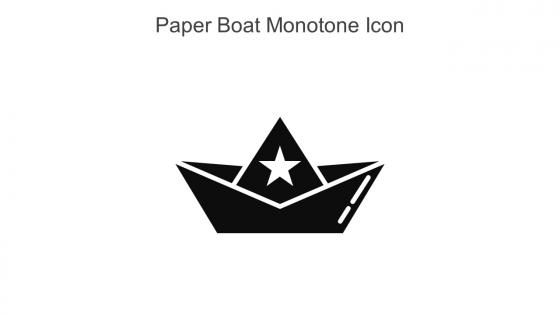 Paper Boat Monotone Icon In Powerpoint Pptx Png And Editable Eps Format