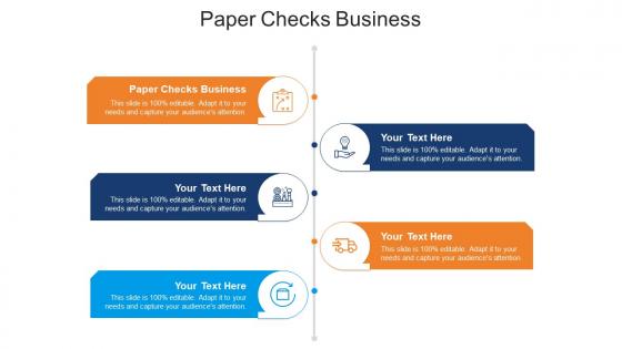 Paper checks business ppt powerpoint presentation outline design templates cpb