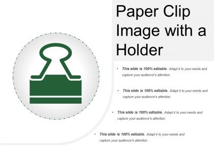 Paper clip image with a holder