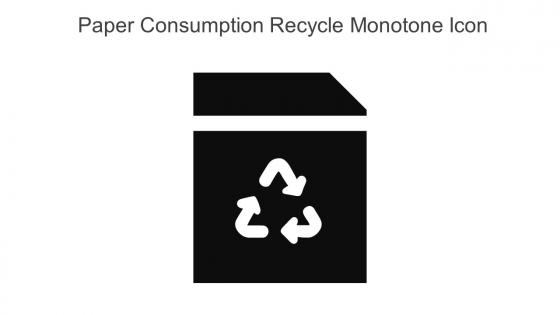 Paper Consumption Recycle Monotone Icon In Powerpoint Pptx Png And Editable Eps Format
