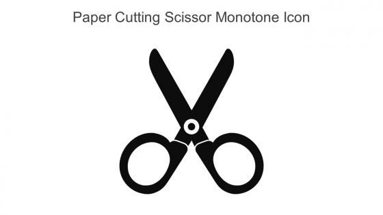 Paper Cutting Scissor Monotone Icon In Powerpoint Pptx Png And Editable Eps Format