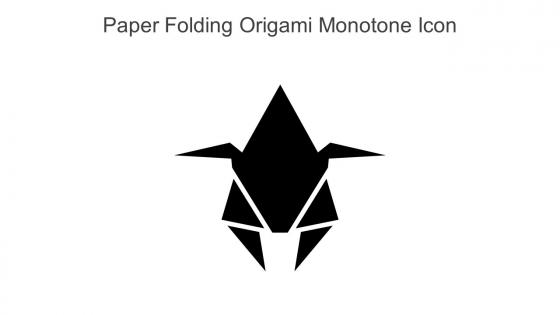 Paper Folding Origami Monotone Icon In Powerpoint Pptx Png And Editable Eps Format