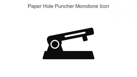 Paper Hole Puncher Monotone Icon in powerpoint pptx png and editable eps format