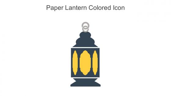 Paper Lantern Colored Icon In Powerpoint Pptx Png And Editable Eps Format