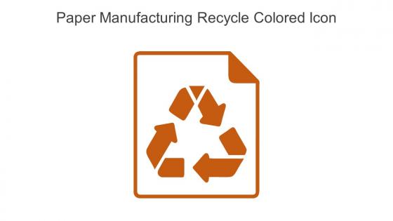 Paper Manufacturing Recycle Colored Icon In Powerpoint Pptx Png And Editable Eps Format