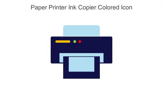 Paper Printer Ink Copier Colored Icon In Powerpoint Pptx Png And Editable Eps Format