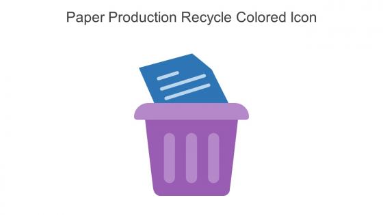 Paper Production Recycle Colored Icon In Powerpoint Pptx Png And Editable Eps Format