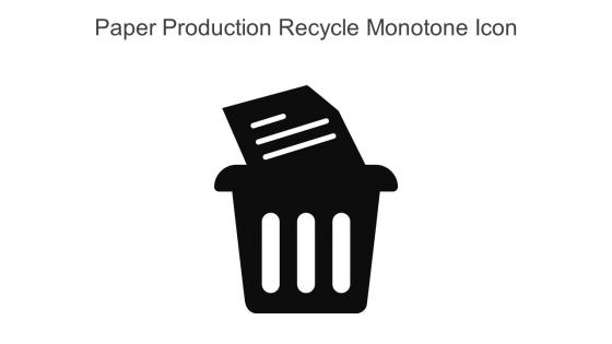 Paper Production Recycle Monotone Icon In Powerpoint Pptx Png And Editable Eps Format