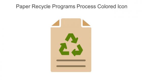 Paper Recycle Programs Process Colored Icon In Powerpoint Pptx Png And Editable Eps Format