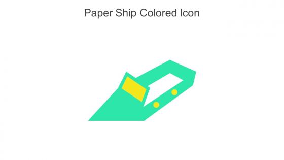 Paper Ship Colored Icon In Powerpoint Pptx Png And Editable Eps Format