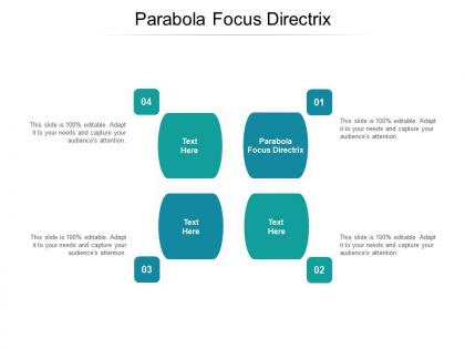 Parabola focus directrix ppt powerpoint presentation slides layout ideas cpb