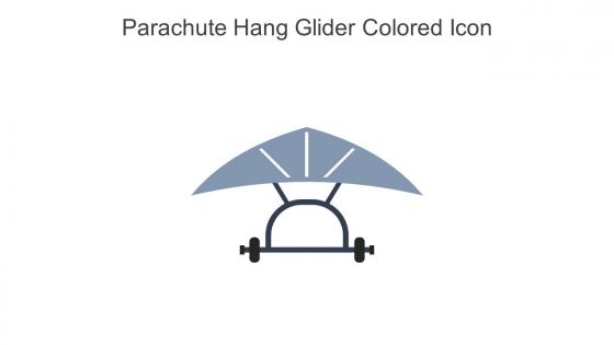 Parachute Hang Glider Colored Icon In Powerpoint Pptx Png And Editable Eps Format
