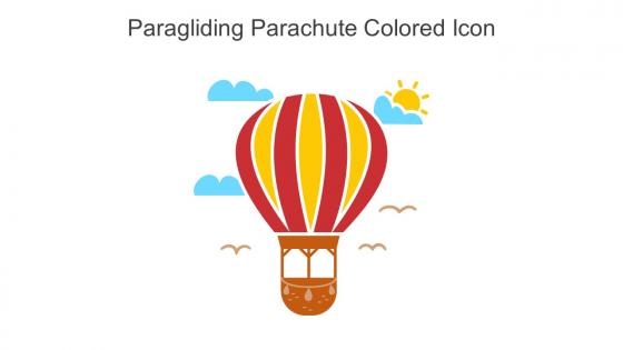 Paragliding Parachute Colored Icon In Powerpoint Pptx Png And Editable Eps Format