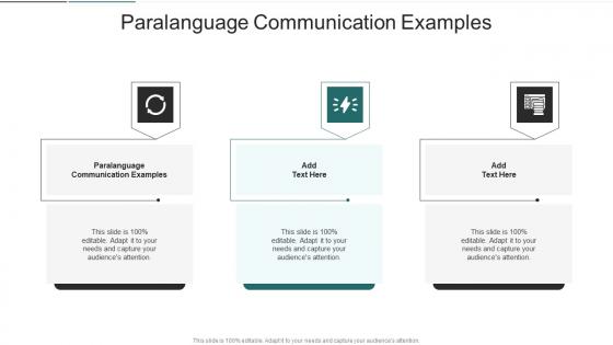 Paralanguage Communication Examples In Powerpoint And Google Slides Cpb