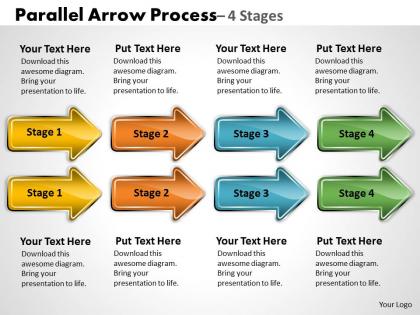 Parallel arrow process 4 stages 17