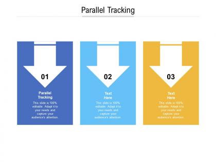 Parallel tracking ppt powerpoint presentation icon layout ideas cpb