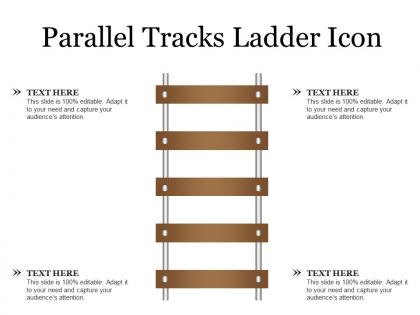 Parallel tracks ladder icon