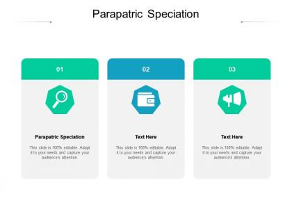 Parapatric speciation ppt powerpoint presentation infographic template model cpb