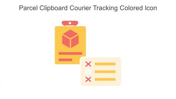 Parcel Clipboard Courier Tracking Colored Icon In Powerpoint Pptx Png And Editable Eps Format