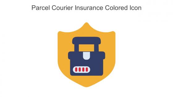Parcel Courier Insurance Colored Icon in powerpoint pptx png and editable eps format
