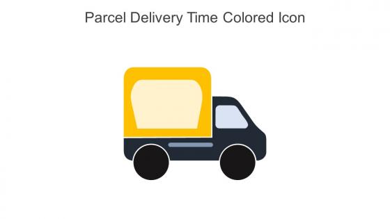 Parcel Delivery Time Colored Icon in powerpoint pptx png and editable eps format