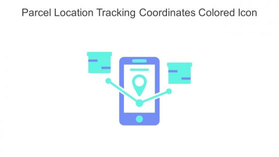 Parcel Location Tracking Coordinates Colored Icon In Powerpoint Pptx Png And Editable Eps Format