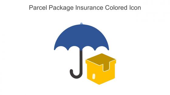 Parcel Package Insurance Colored Icon in powerpoint pptx png and editable eps format