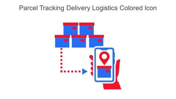 Parcel Tracking Delivery Logistics Colored Icon In Powerpoint Pptx Png And Editable Eps Format