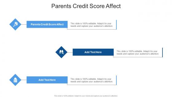 Parents Credit Score Affect In Powerpoint And Google Slides Cpb
