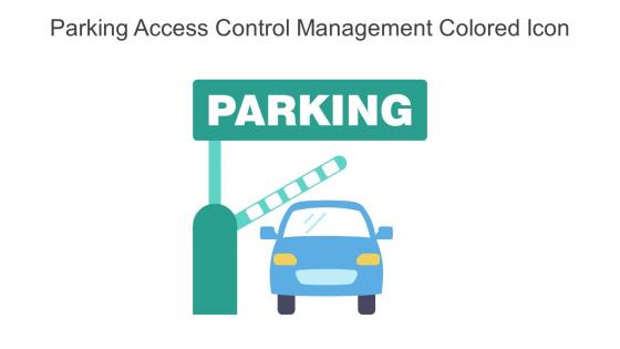 Parking Access Control Management Colored Icon In Powerpoint Pptx Png And Editable Eps Format