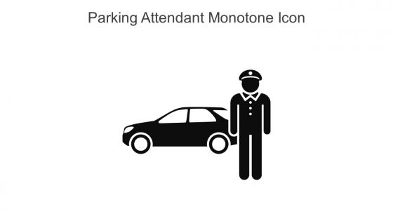 Parking Attendant Monotone Icon In Powerpoint Pptx Png And Editable Eps Format