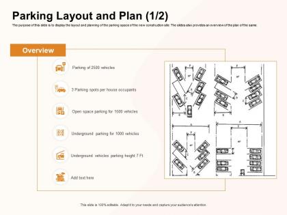 Parking layout and plan occupants ppt powerpoint presentation icon background