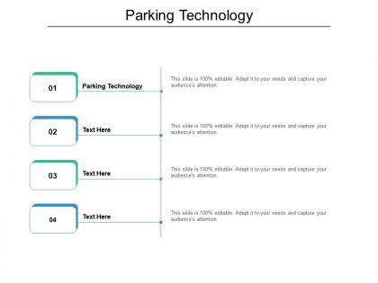 Parking technology ppt powerpoint presentation infographic template deck cpb