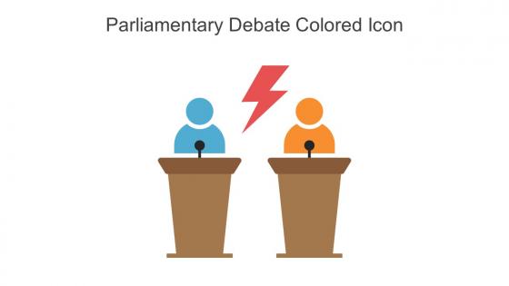 Parliamentary Debate Colored Icon In Powerpoint Pptx Png And Editable Eps Format
