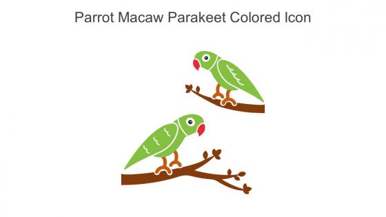 Parrot Macaw Parakeet Colored Icon In Powerpoint Pptx Png And Editable Eps Format