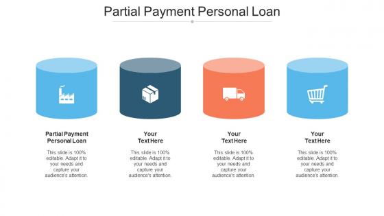 Partial Payment Personal Loan Ppt Powerpoint Presentation Portfolio Graphics Example Cpb