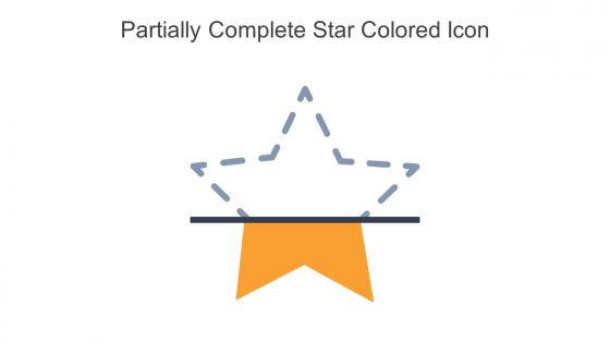 Partially Complete Star Colored Icon In Powerpoint Pptx Png And Editable Eps Format
